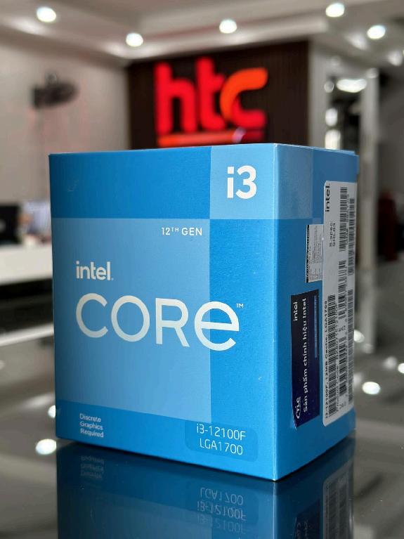 Chíp - BỘ VI XỬ LÝ / CPU Intel Core i3-12100F (Up To 4.30GHz, 4 Nhân 8 Luồng,12MB Cache, Socket 1700, Alder Lake)
