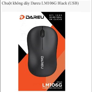 Chuột không dây Dareu LM106G Black (USB)
