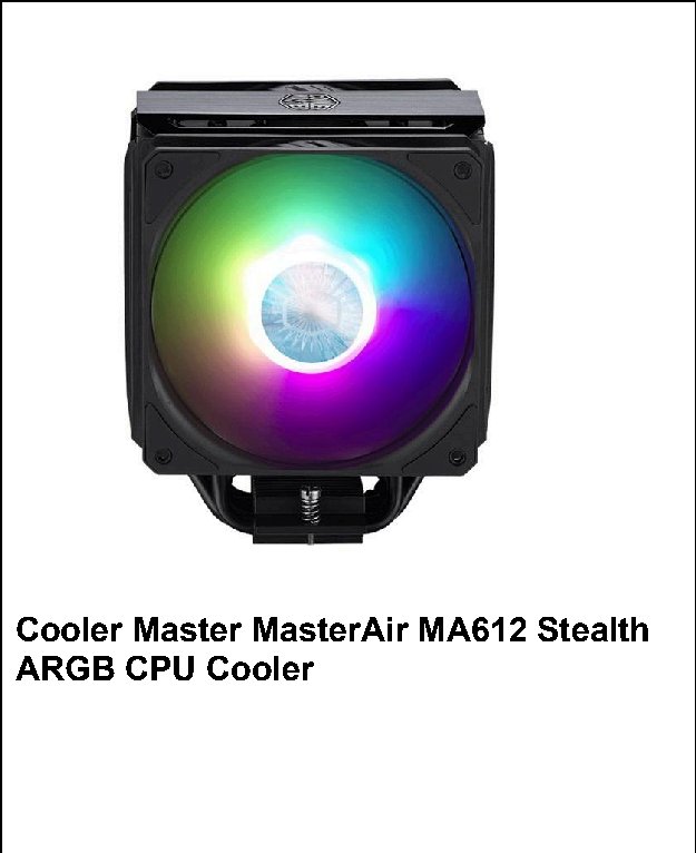 Cooler Master MasterAir MA612 StealthARGB CPU Cooler