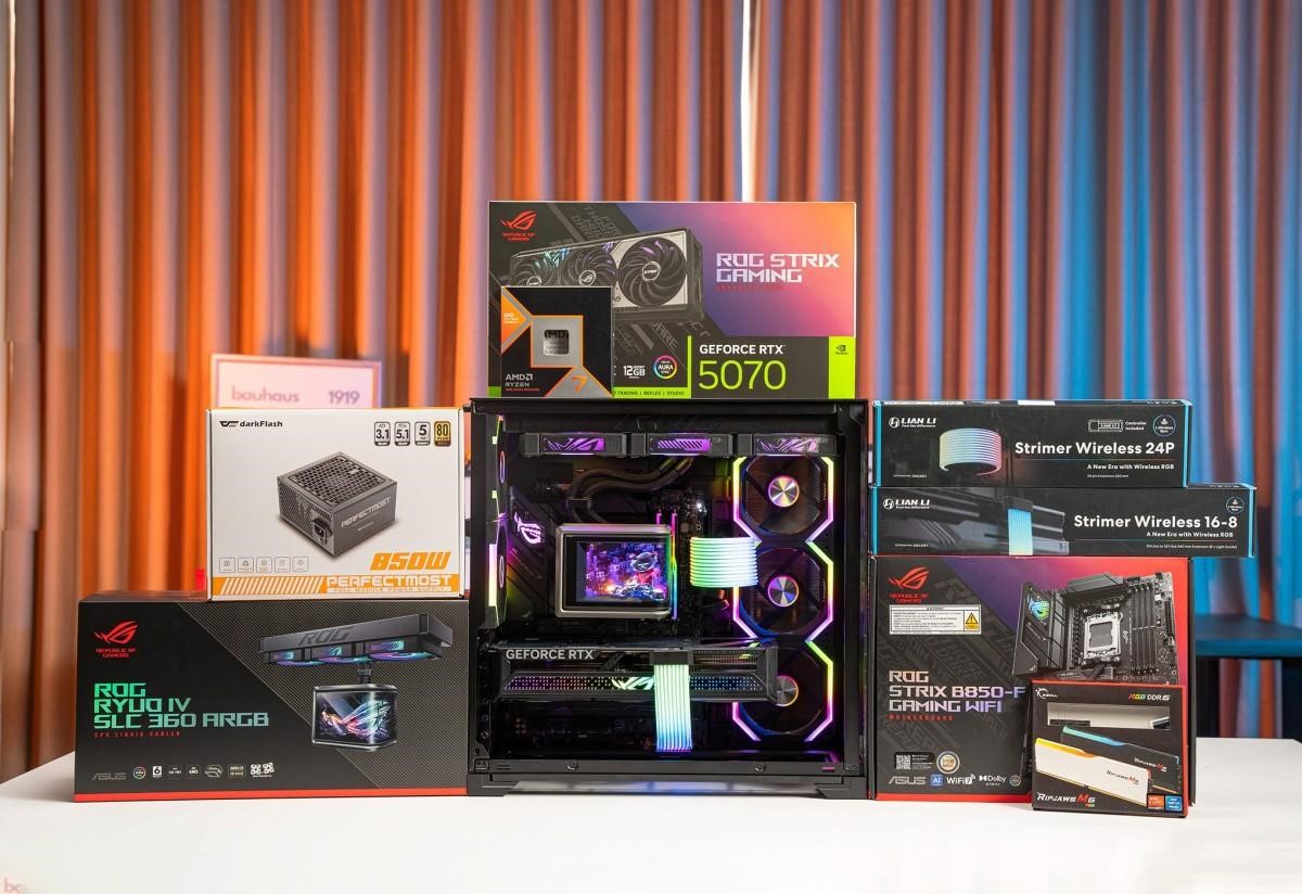 PC SUPER LUXURY ROG STRIX GAMING RYZEN 7 9800X3D – RTX 5070 12GB OC